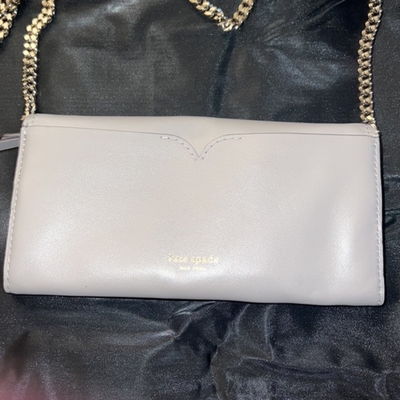 Kate Spade “Sample bag”  Leather wallet Crossbody gray-beige in color​ - Picture 6 of 16